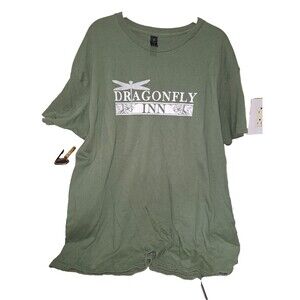 Dragonfly Inn Gilmore Girls T Shirt Green Unisex Cotton Tee XL Crew Neck